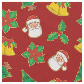 Weihnachtssymbole Stoff (Nahaufnahme)