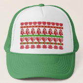 WeihnachtsSymbole Truckerkappe (Vorderseite)