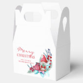 Weihnachtssymbole und Gnome Geschenkschachtel (Geöffnet)