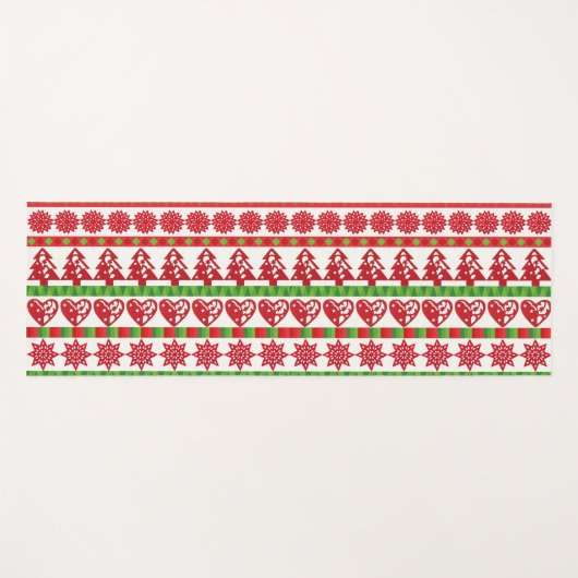 WeihnachtsSymbole Yogamatte (Vorderseite (Horizontal))