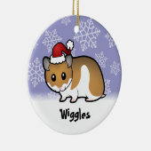 Weihnachtssyrian-Hamster Keramik Ornament (Rechts)