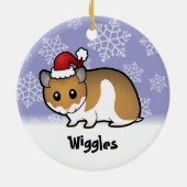Weihnachtssyrian-Hamster Keramik Ornament (Hinten)