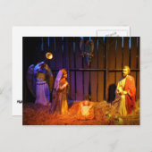 Weihnachtsszenario in Washington DC Feiertagspostkarte (Vorne/Hinten)