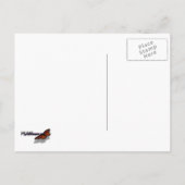 Weihnachtsszenario in Washington DC Feiertagspostkarte (Rückseite)