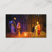 Weihnachtsszenario in Washington DC Visitenkarte (Rückseite)