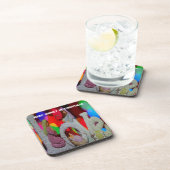 Weihnachtsszenario mit Liebe der Krippe Untersetzer (Rechte Seite)