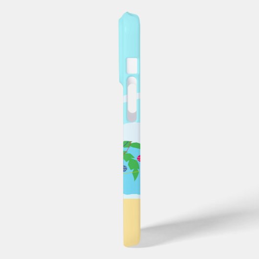 Weihnachtsszene am Strand Case-Mate iPhone Hülle (Rückseite / Links)