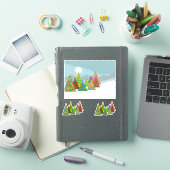 Weihnachtsszene Aufkleber (iPad Hülle)