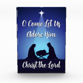 Weihnachtsszene Christ der Herr Fotoblock (Vorderseite)