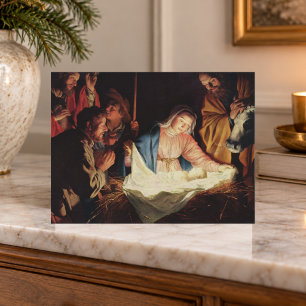 Weihnachtsszene der Familie Fine Art für Familienf Feiertagskarte