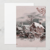 Weihnachtsszene Einladung (Vorne/Hinten)