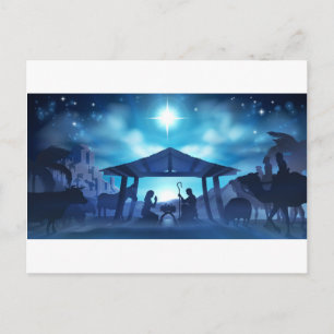 Weihnachtsszene Feiertagspostkarte