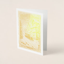 Weihnachtsszene Folienkarte