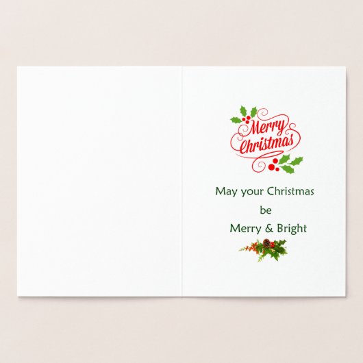 Weihnachtsszene Folienkarte (Innenseite)