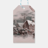 Weihnachtsszene Geschenkanhänger (Rückseite)