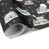 Weihnachtsszene Geschenkpapier (Rolleneckpunkt)