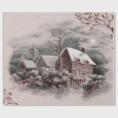 Weihnachtsszene Geschenkpapier (Flach)