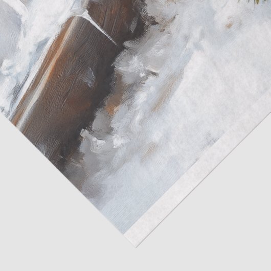 Weihnachtsszene Gingerbret Decoupage Seidenpapier (Ausschnitt)