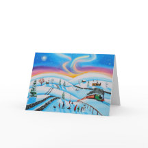 Weihnachtsszene im Winter