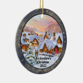 Weihnachtsszene Keramik Ornament (Rechts)