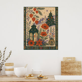 Weihnachtsszene Poster