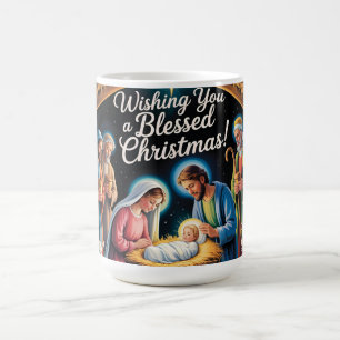 Weihnachtsszene Weihnachtsgruß Kaffeetasse