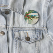 Weihnachtsszene Winterkunst Button (Beispiel)