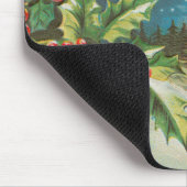 Weihnachtsszene Winterkunst Mousepad (Ecke)