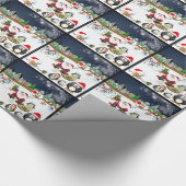 Weihnachtsszenen Geschenkpapier (Ecke)