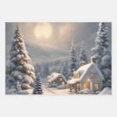 Weihnachtsszenen Geschenkpapier Set (Vorderseite 3)