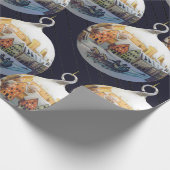 Weihnachtsszenen im Wasserfarbenbereich | Geschenkpapier (Ecke)