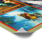 Weihnachtsszenen und Themes Collage Poster (Ecke)