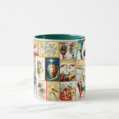 Weihnachtsszenen und Themes Collage Tasse (Zentrum)