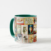 Weihnachtsszenen und Themes Collage Tasse (Vorderseite Links)