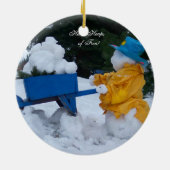 Weihnachtsszenen von Ohio Keramikornament (Hinten)