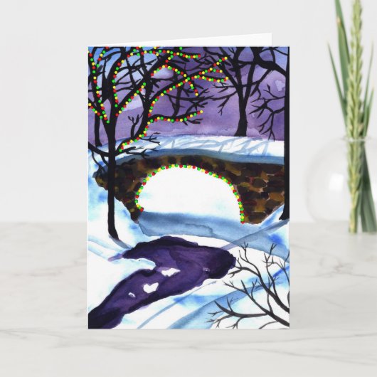 Weihnachtsszenen-Weihnachtskarte Feiertagskarte (Vorderseite)