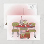 Weihnachtstabelle Feiertagspostkarte (Vorne/Hinten)
