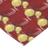 Weihnachtstablett, Goldbälle Tischdecke (Schrägansicht)