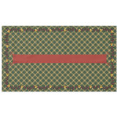 Weihnachtstablett, grün Kariert 60 x 104 Tischdecke (Vorderseite (Horizontal))