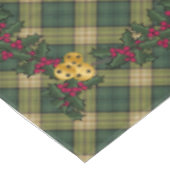 Weihnachtstablett, grün Kariert 60 x 104 Tischdecke (Schrägansicht)