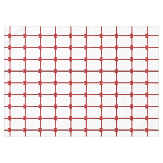 Weihnachtstablett, Roter Bow Tischdecke (Vorderseite (Horizontal))