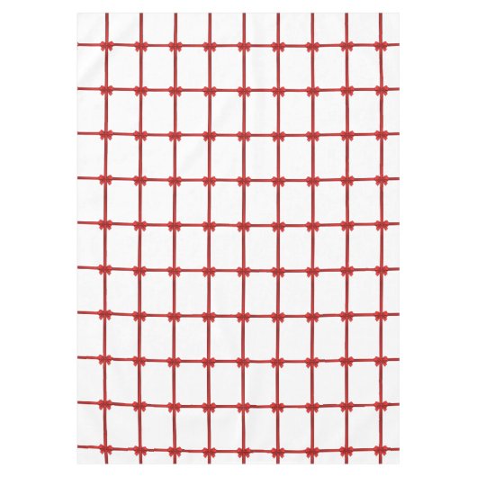 Weihnachtstablett, Roter Bow Tischdecke (Vorderseite)