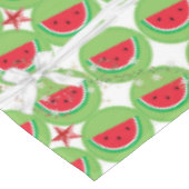 Weihnachtstablett, Watermelon Weißer Bow Tischdecke (Schrägansicht)