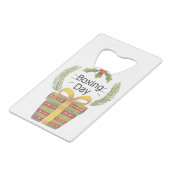 Weihnachtstag Geldbeutel Flaschenöffner (Rückseite Schrägansicht)