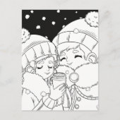 Weihnachtstag Postkarte (Vorderseite)