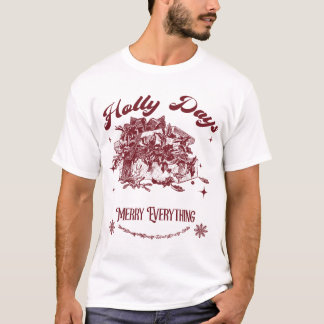 Weihnachtstage im Vintage-Stil T-Shirt
