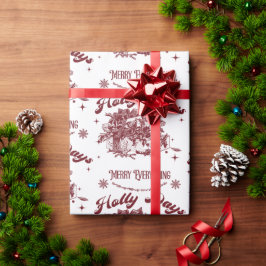 Weihnachtstage Vintage Weihnachten Geschenkpapier