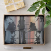 Weihnachtstagessonnenuntergang Seidenpapier (Geschenk)