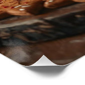 Weihnachtstags-Dessertposter Poster (Ecke)