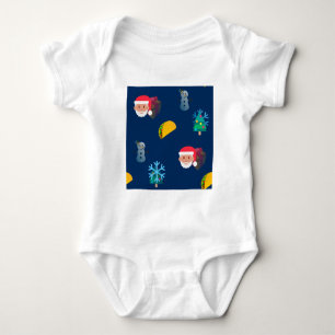 Weihnachtstaktik Emoji Baby Strampler